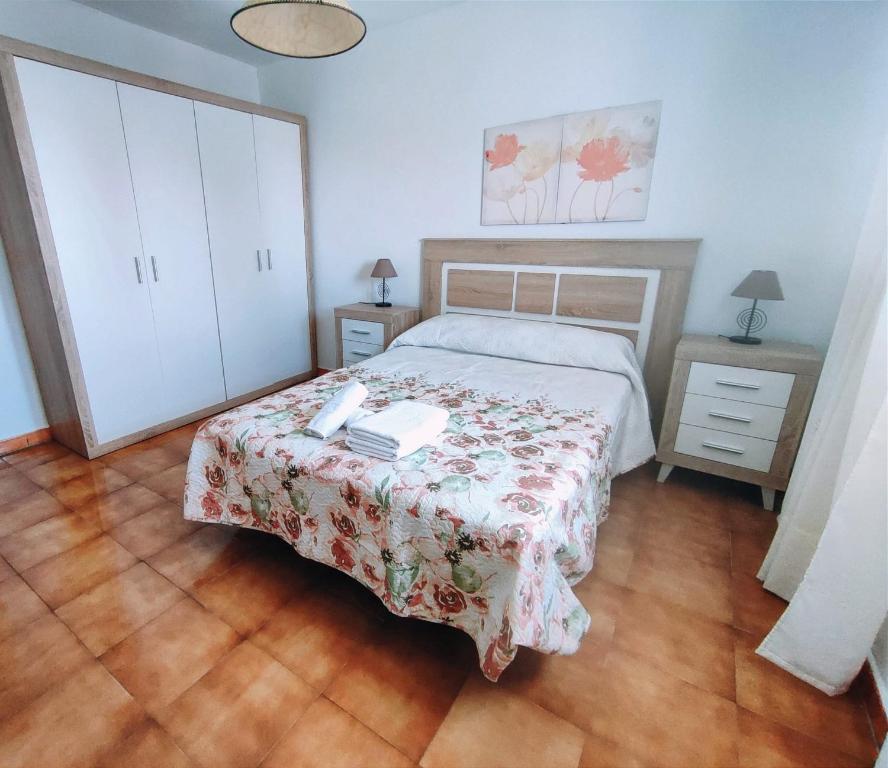Posteľ alebo postele v izbe v ubytovaní Casa Rural El Laurel con piscina privada