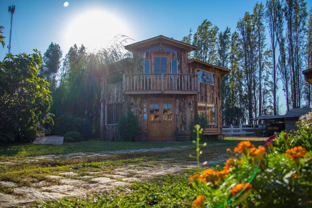 Agroturismo mapuweñimen外面的花园