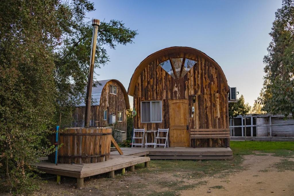 Agroturismo mapuweñimen外面的花园