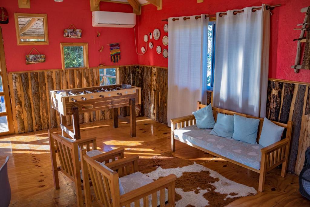 Agroturismo mapuweñimen的休息区