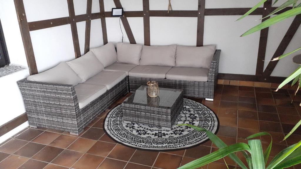 Posezení v ubytování Schöne Aussicht