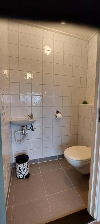 Koupelna v ubytování Slaaphutje BuitenWedde Westerwolde
