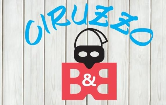 ナポリにあるB&B Ciruzzoのガス面を被ったバザーの看板