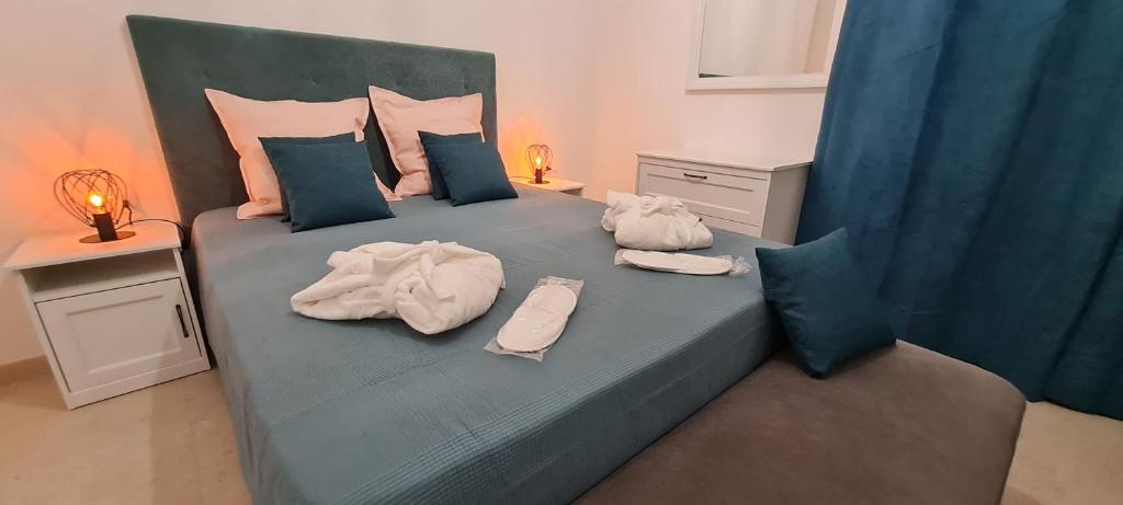 Łóżko lub łóżka w pokoju w obiekcie Villa Gisira - Luxury SPA