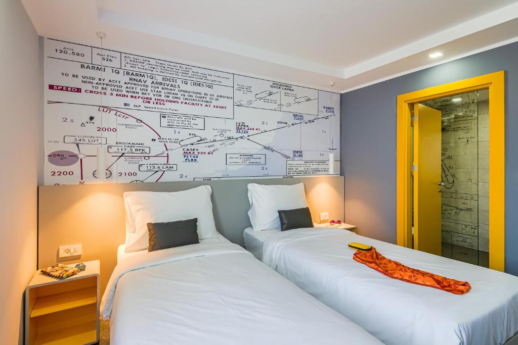Postel nebo postele na pokoji v ubytování Ibis Styles Bucharest Airport