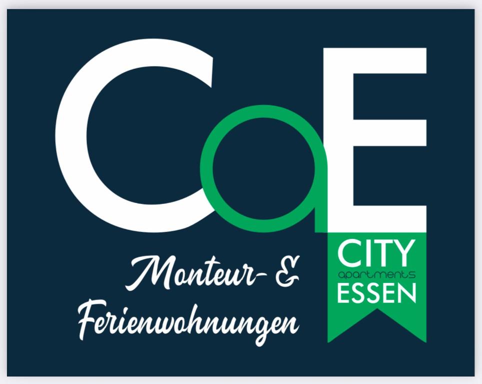 een bord voor de Montclair stad zoetwater winter seizoen met een groene bij City Apartments Essen in Essen