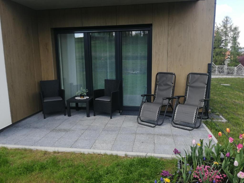 Zahrada ubytování Apartament Zielone Wzgórze 2
