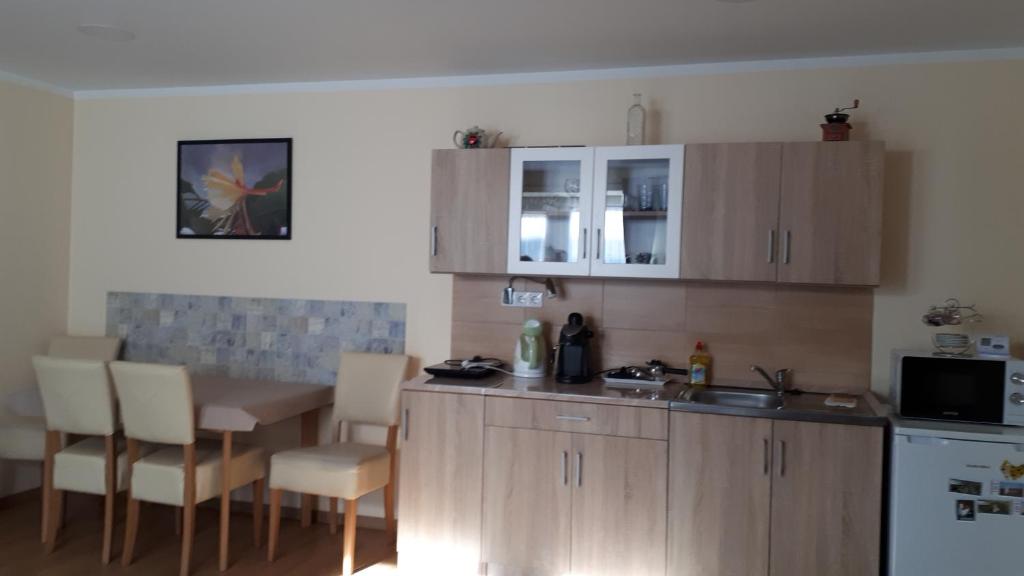 Kuchyň nebo kuchyňský kout v ubytování St. Rita Guesthouse