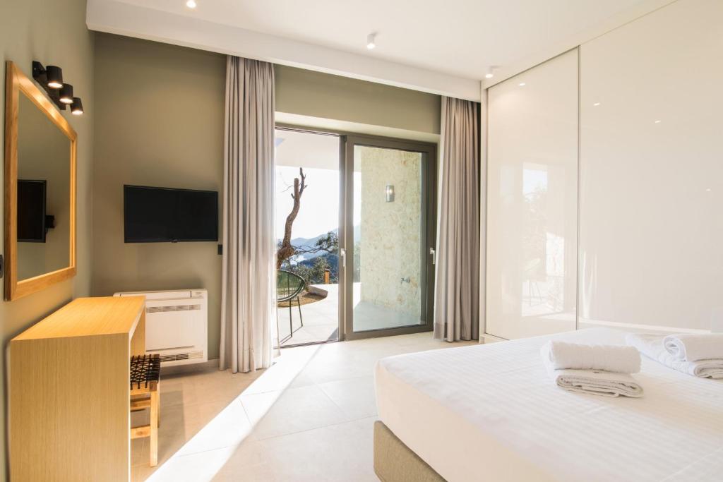 A bed or beds in a room at Villa Ble