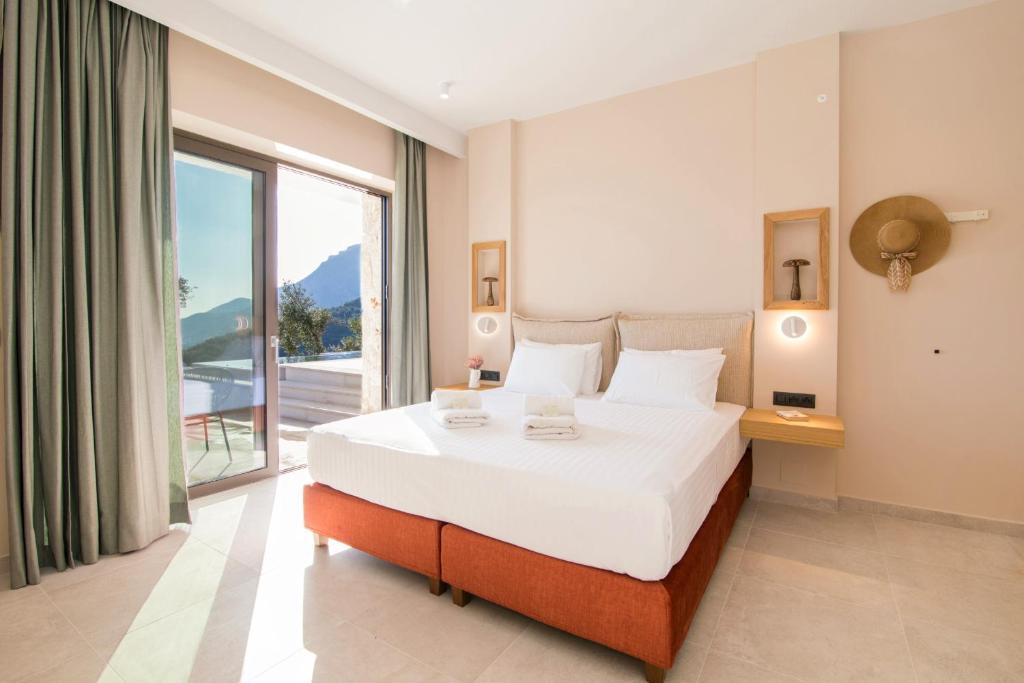 A bed or beds in a room at Villa Ble