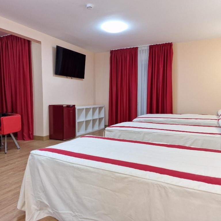 Postel nebo postele na pokoji v ubytování Gavilanes 2 TOLEDO