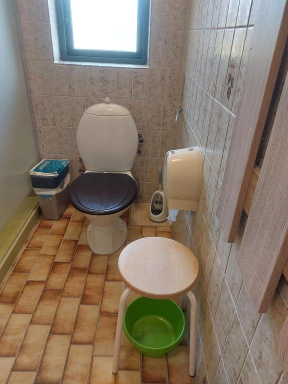 Koupelna v ubytování Station im Norden