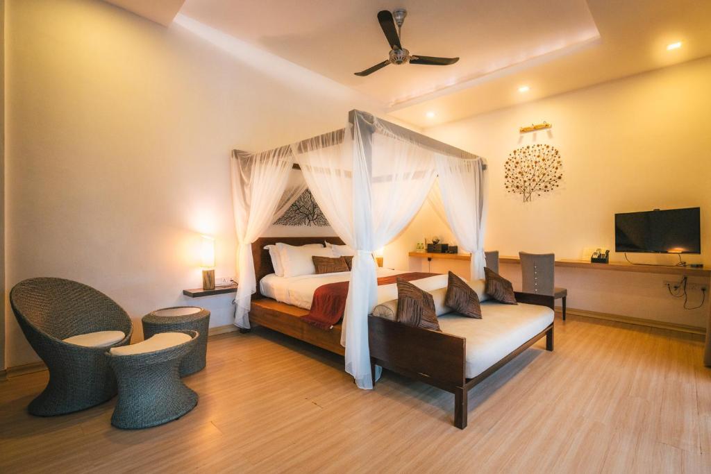 TV a/nebo společenská místnost v ubytování La Villa Langkawi - Private Pool