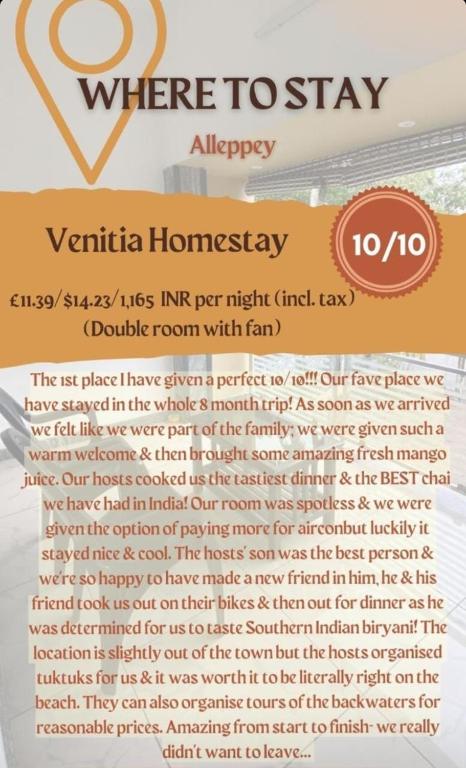 Certifikát, hodnocení, plakát nebo jiný dokument vystavený v ubytování Venitia Homestay
