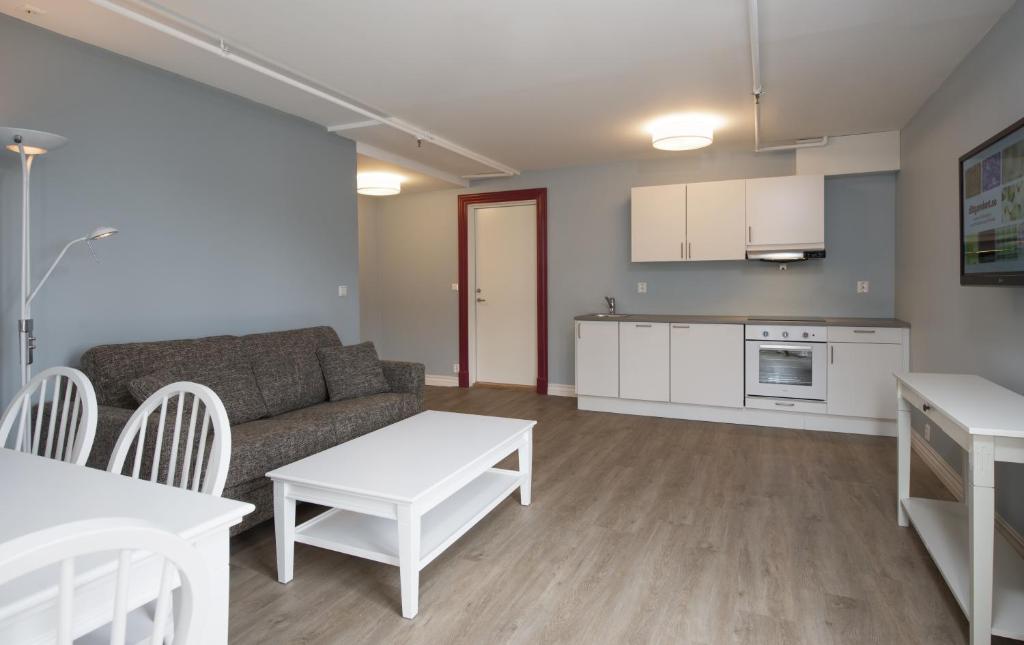 Kuchyň nebo kuchyňský kout v ubytování Thon Hotel Hallingdal