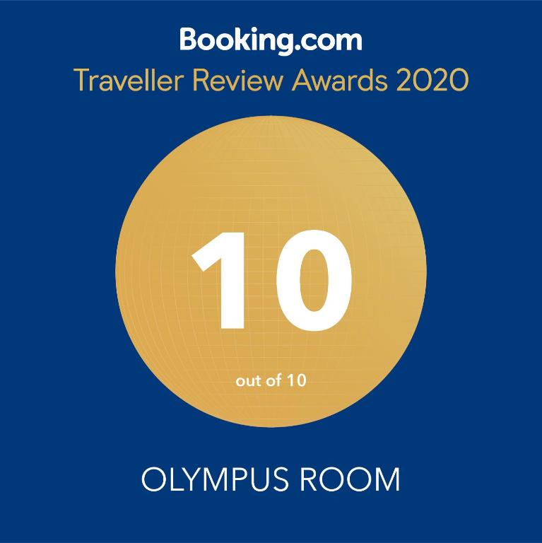 Certifikát, hodnocení, plakát nebo jiný dokument vystavený v ubytování OLYMPUS ROOM