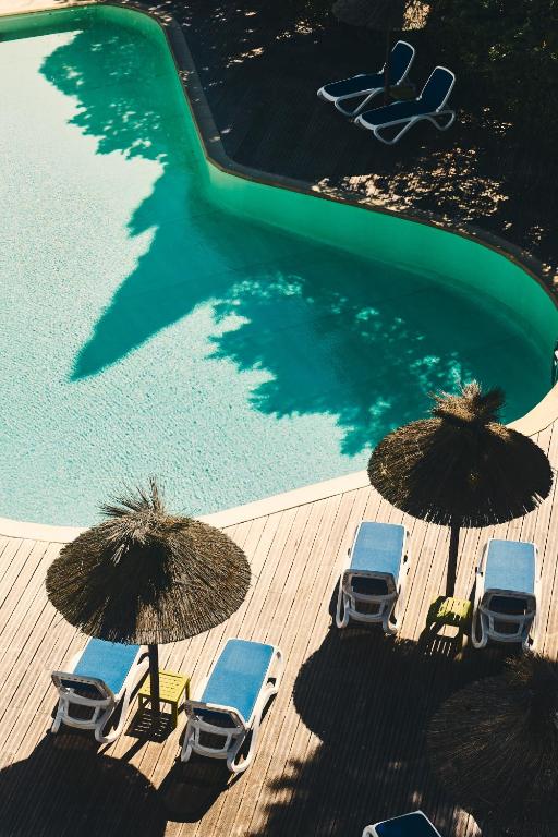 Bazén v ubytování Hotel Le Quetzal nebo v jeho okolí