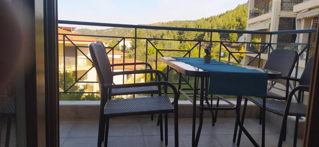 Balkón alebo terasa v ubytovaní Belvedere Loutra