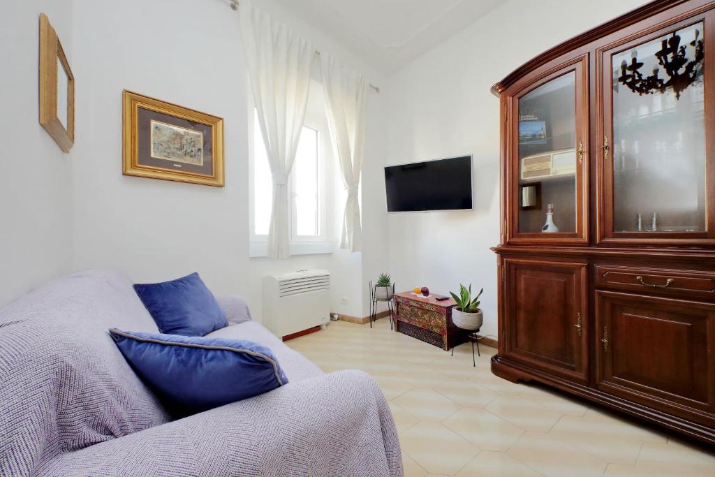 Telewizja i/lub zestaw kina domowego w obiekcie Casa Rossi Roma