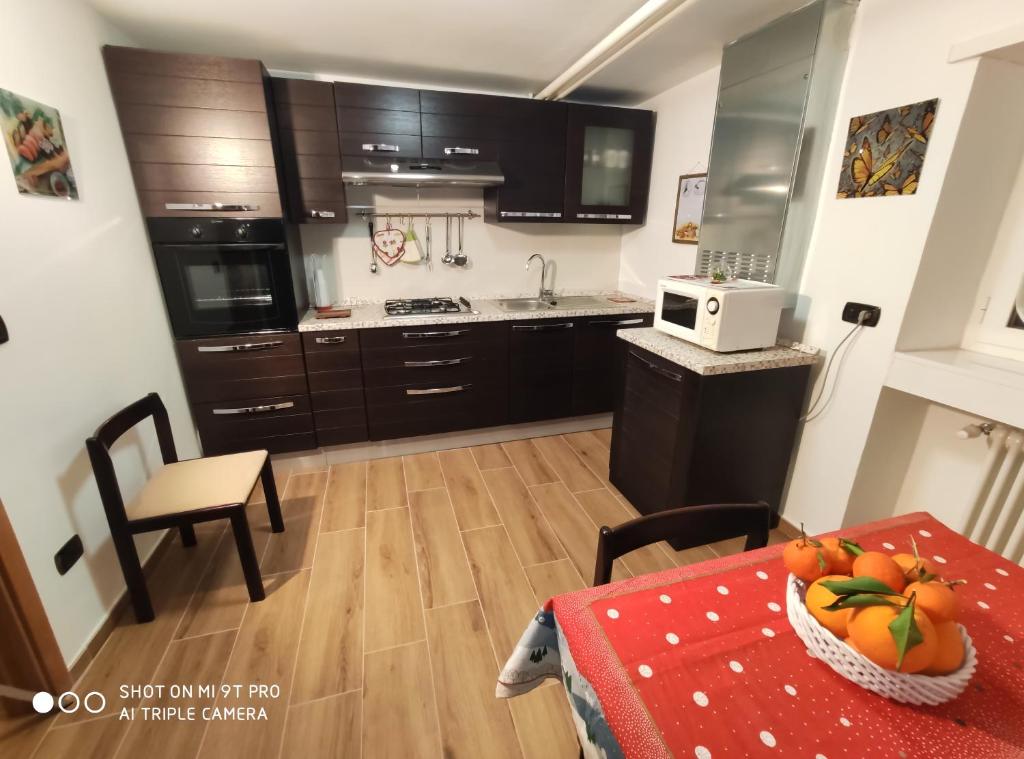Kuchyň nebo kuchyňský kout v ubytování B&B Isabell