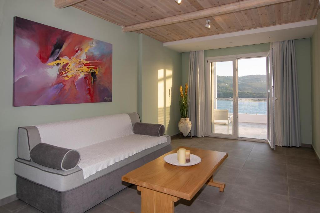 Posezení v ubytování Anthemis Hotel Apartments