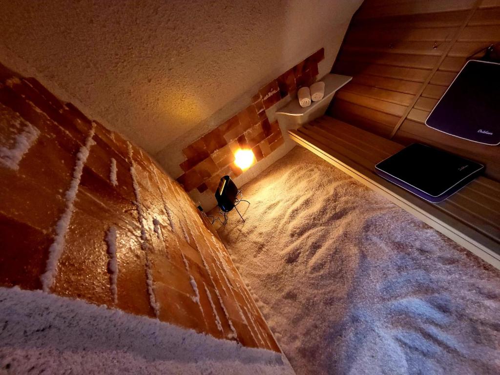 TV a/nebo společenská místnost v ubytování Hotel An den Bleichen