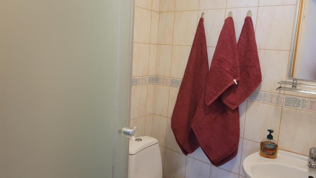 Koupelna v ubytování Nepi Hotell
