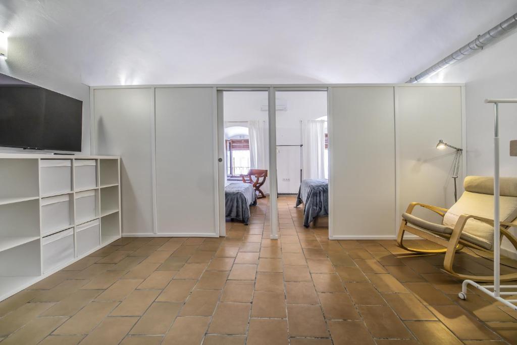 Televízia a/alebo spoločenská miestnosť v ubytovaní Luxury Cister apartment