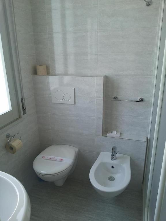 Koupelna v ubytování Hotel Canoa