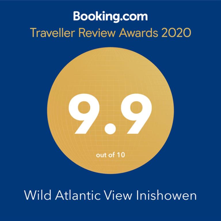 Certifikát, hodnocení, plakát nebo jiný dokument vystavený v ubytování Wild Atlantic View Inishowen