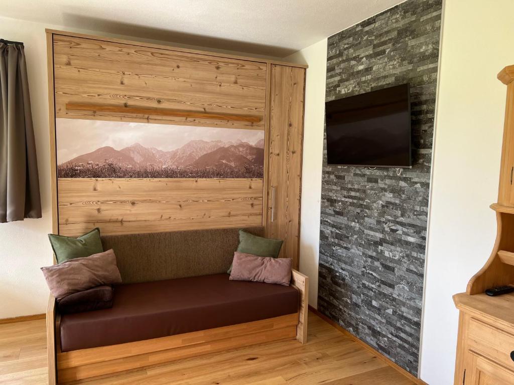 Predel za sedenje v nastanitvi Studlerhof