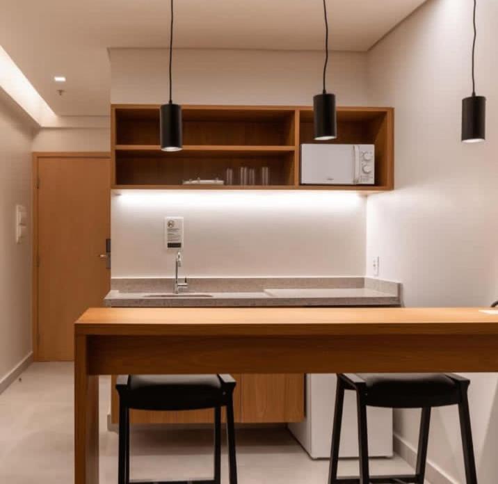 Kuchyň nebo kuchyňský kout v ubytování Resort Premium flat 1522