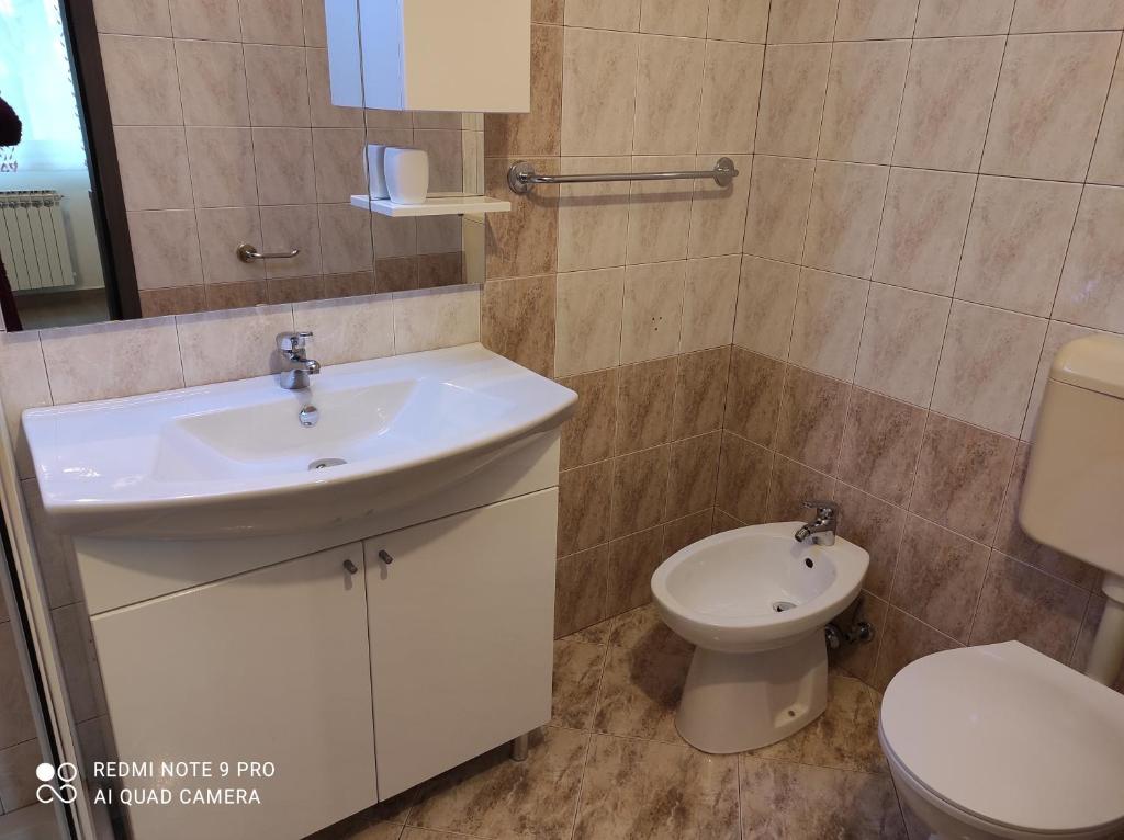 Koupelna v ubytování Apartment Tominovic