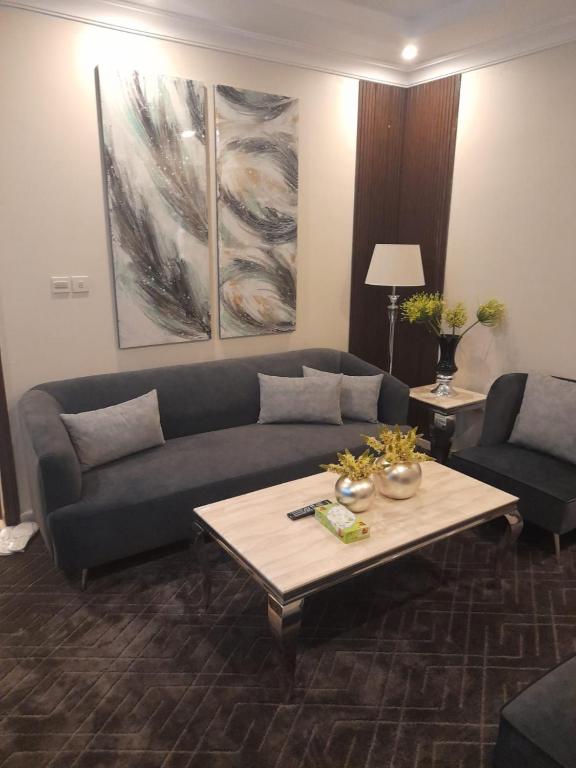 Posezení v ubytování Aseel Hotel Apartment