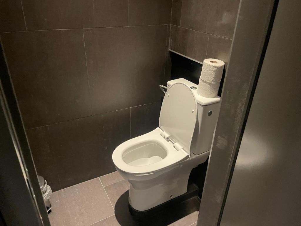 Koupelna v ubytování Logements des choraux