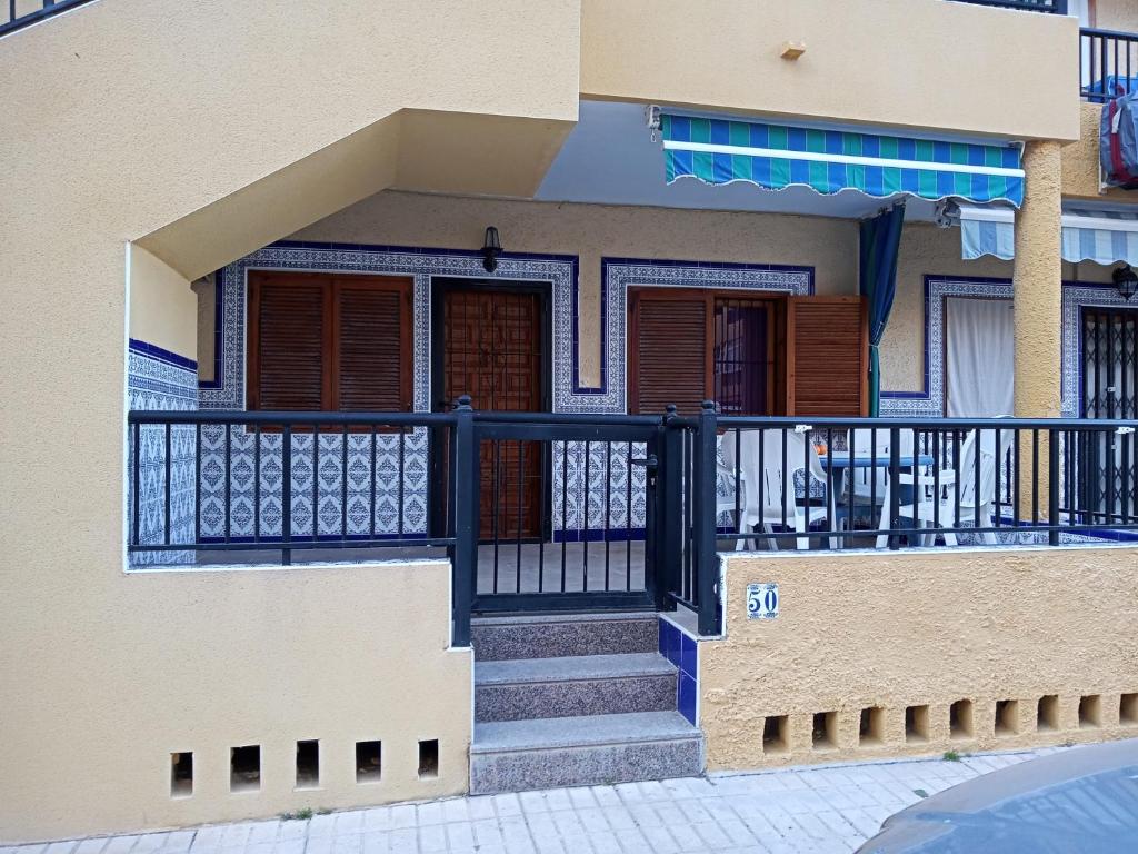 Balkón nebo terasa v ubytování Bungalow Playa La Mata