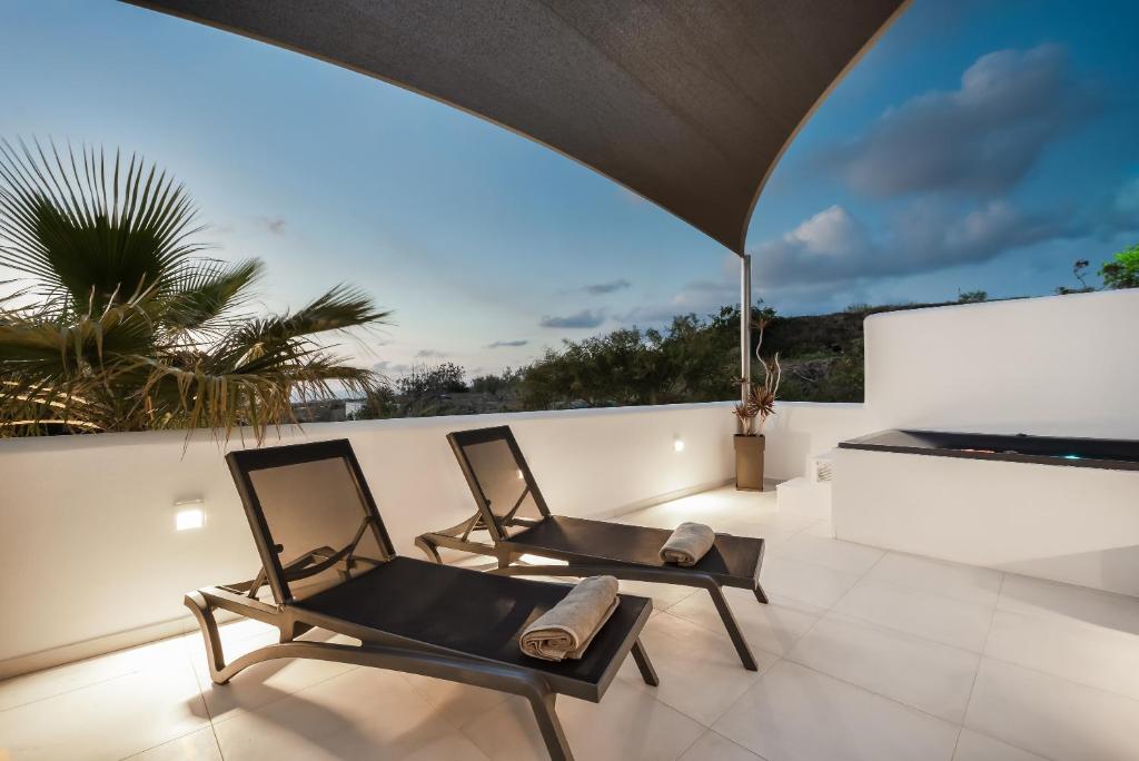 Balkon lub taras w obiekcie iL Fagiolo Suites
