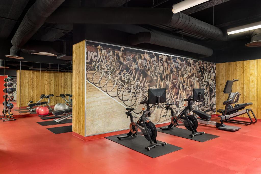Fitness centrum a/nebo fitness zařízení v ubytování The Delphi Hotel