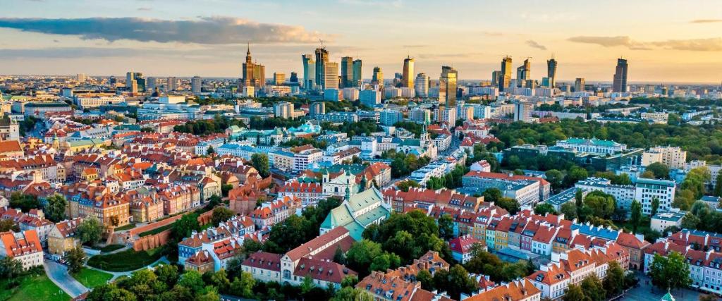 Výhľad na mesto Varšava alebo výhľad na mesto priamo z apartmánu