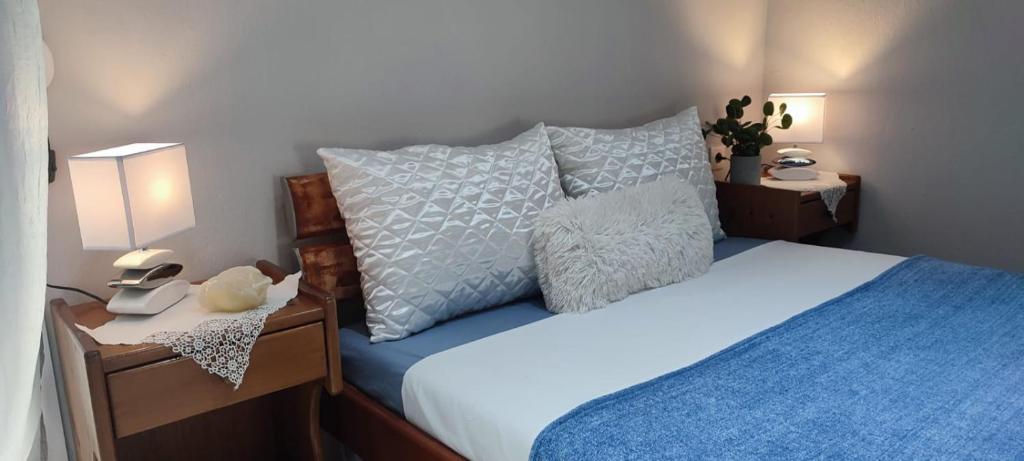 Postel nebo postele na pokoji v ubytování Little Hause