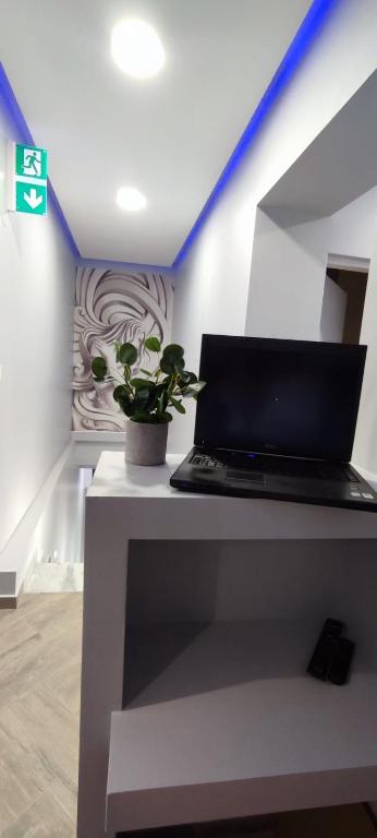 TV a/nebo společenská místnost v ubytování Little Hause