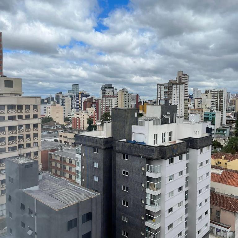 a view of a city with tall buildings at Espaço Azul in Curitiba