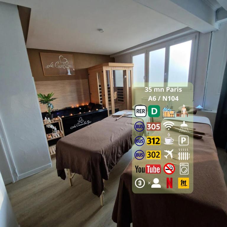Parking réservé, Jacuzzi Spa Bain à Remous, Sauna, Illimités, Vue et