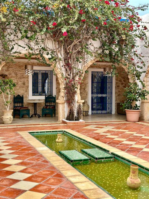 Zahrada ubytování Le Patio de Mezraya