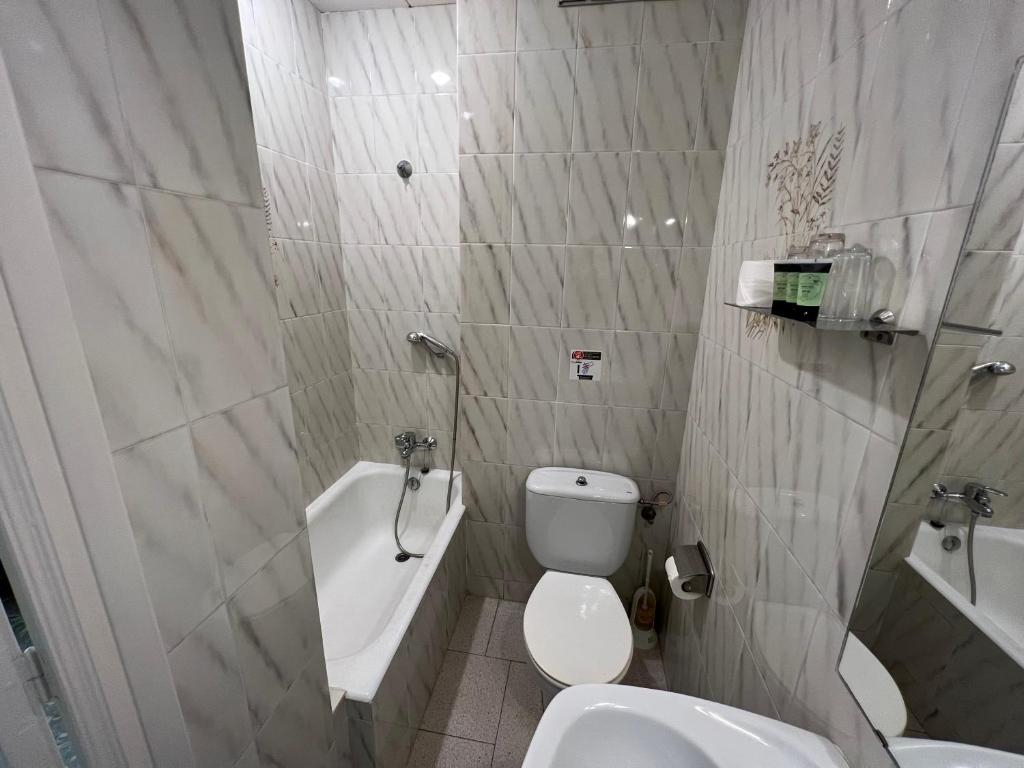 Koupelna v ubytování Hostal Zurich