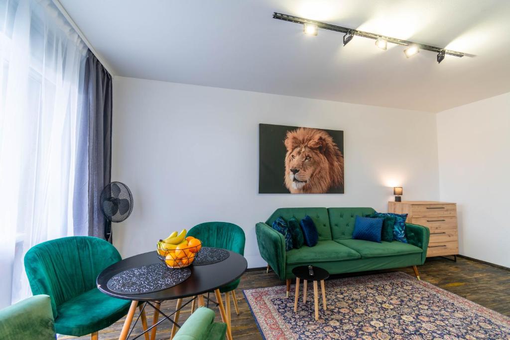 Posezení v ubytování Apartments24 Laada 4