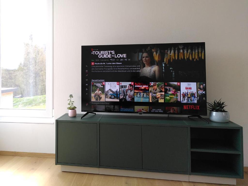 Televiisor ja/või meelelahutuskeskus majutusasutuses Lagom Haus