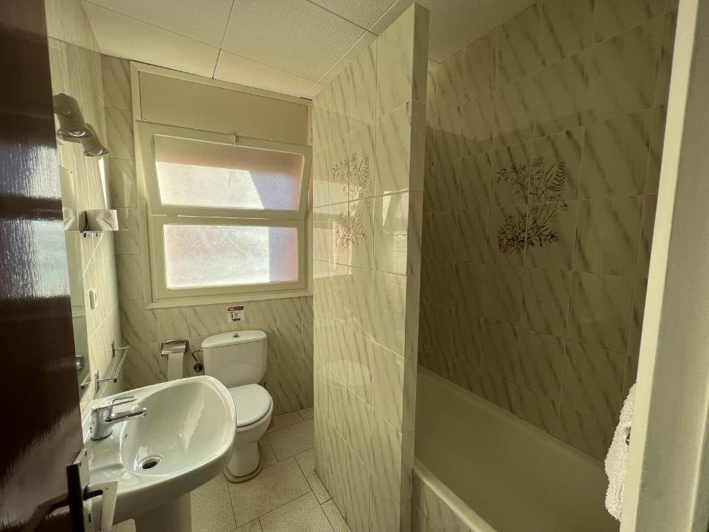 Koupelna v ubytování Hostal Zurich