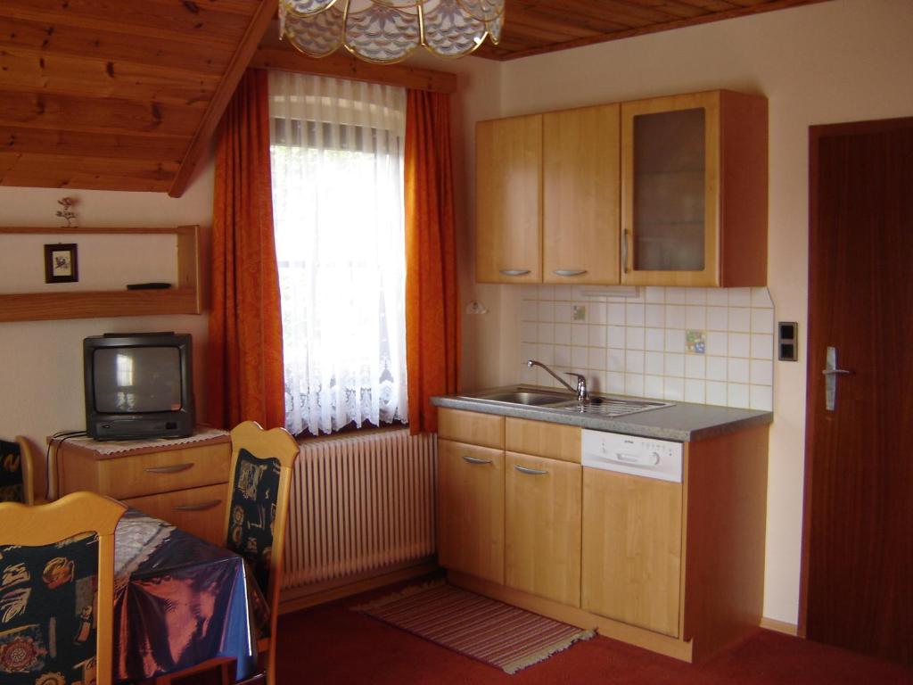 Kuchyň nebo kuchyňský kout v ubytování Villa Löcker