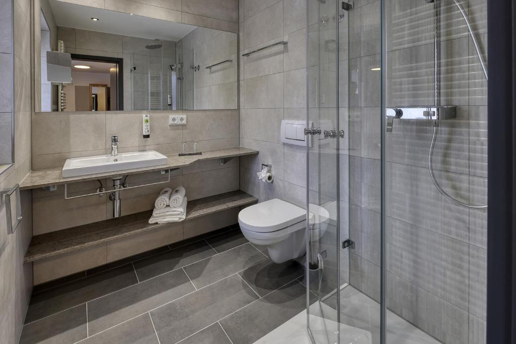 Koupelna v ubytování Hotel Imhof